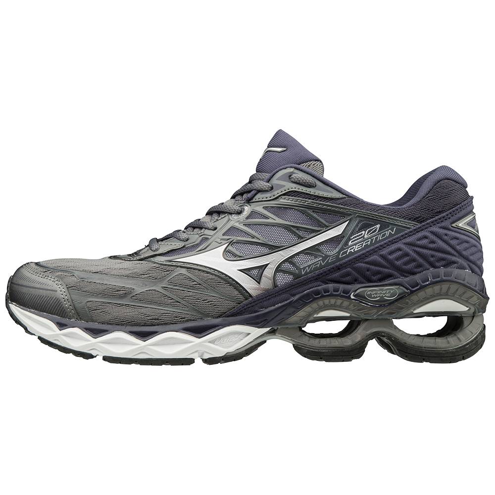 Mizuno Men's Wave Creation 20 Running Shoes Grey/Silver (411060-FEN)